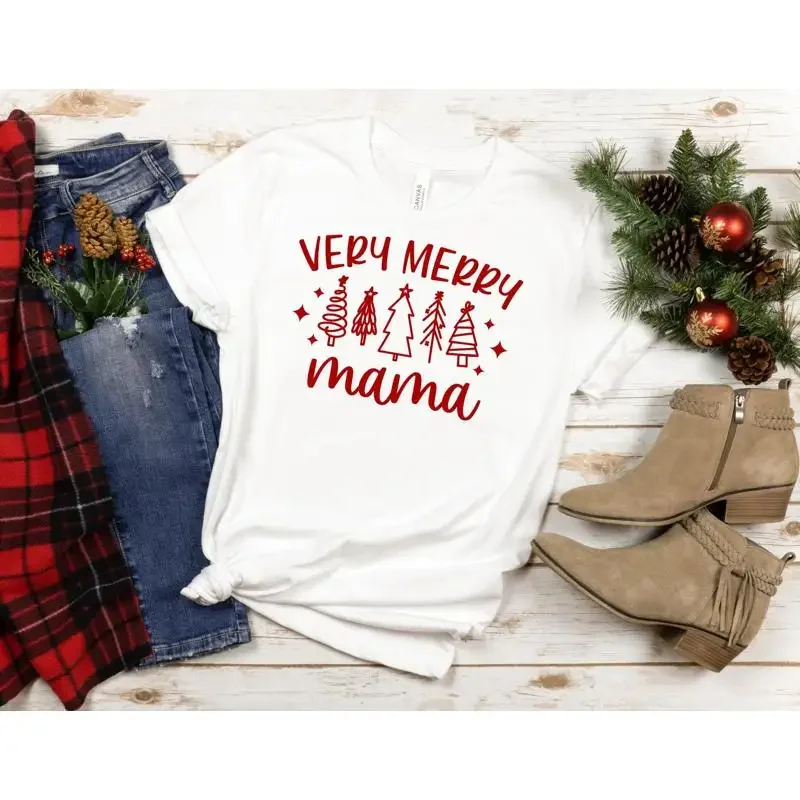 Very Merry Matching Family Chr - Family Tree Print avaliação e preço