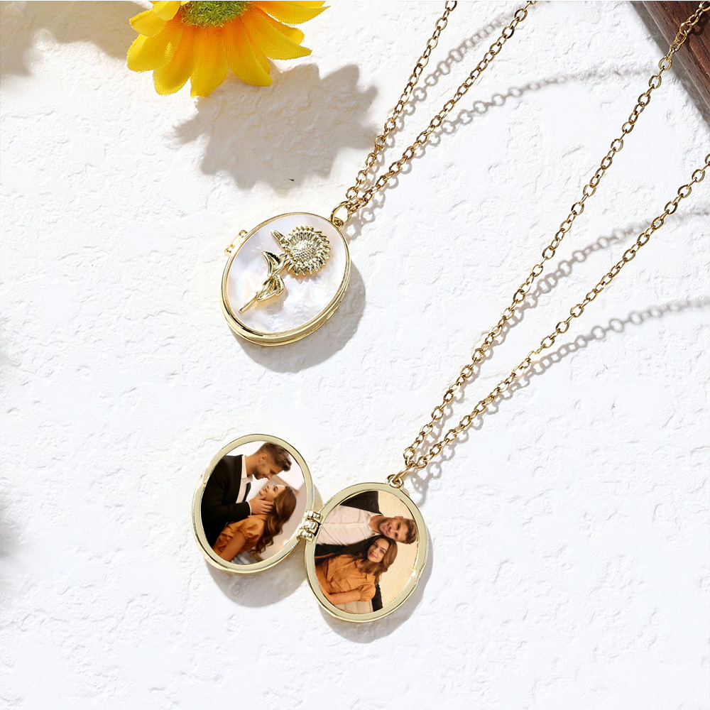 Diamon Birth Flower Custom Col - Birth Flower Necklace avaliação e preço