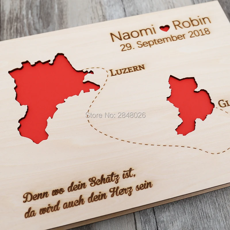 Rustic personalized wedding gu - Custom Photo Book avaliação e preço