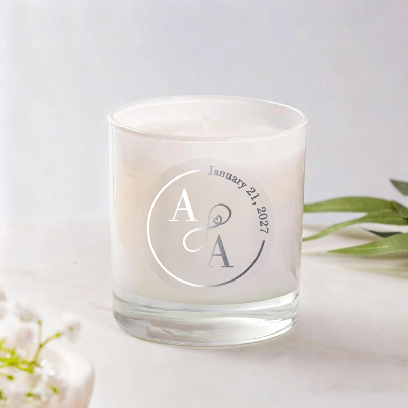50PCS Personalized Wedding Sti - Personalised Candle Label avaliação e preço
