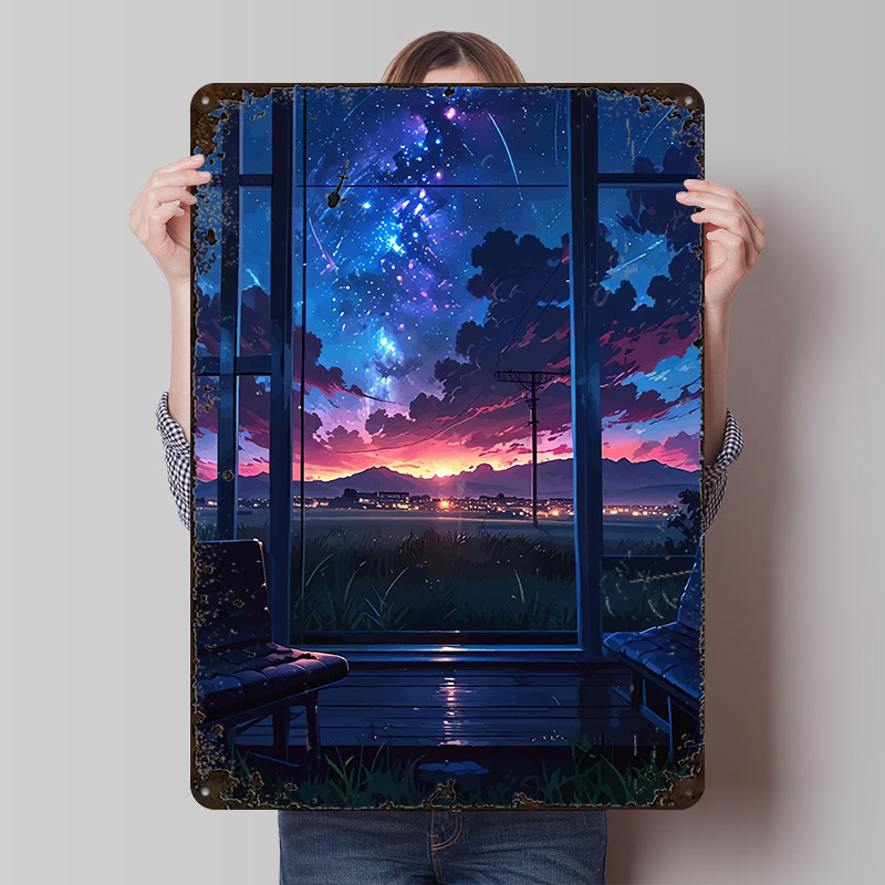 Anime Window View of Starry Ni - Custom Night Sky avaliação e preço