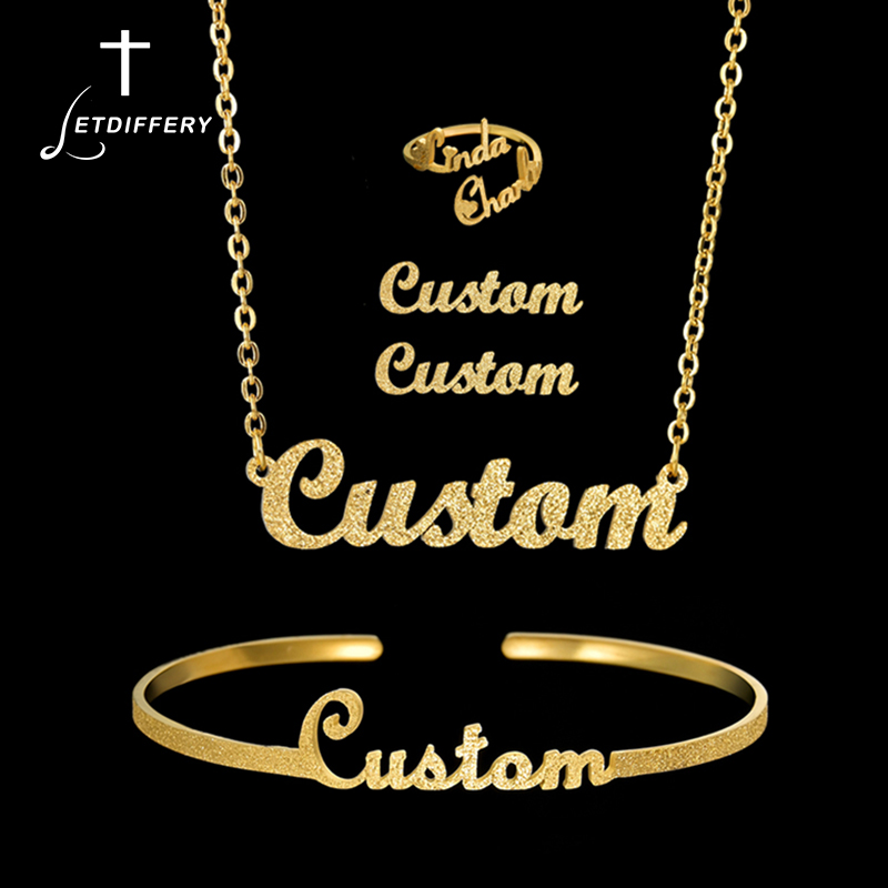 Letdiffery Custom Name Jewelry - Initial Ring Custom avaliação e preço