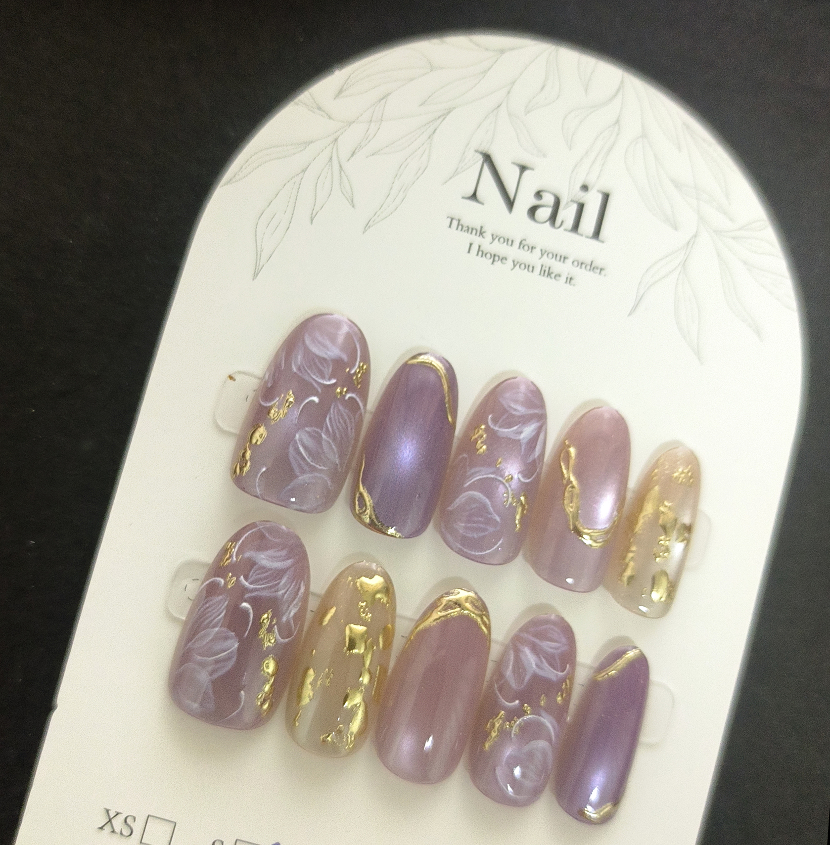 10pcs Handmade Press On Nails  - Pressed Flower Art avaliação e preço