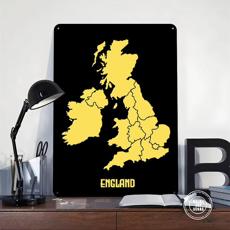 Map of England Printed Poster  - Custom Map Poster avaliação e preço