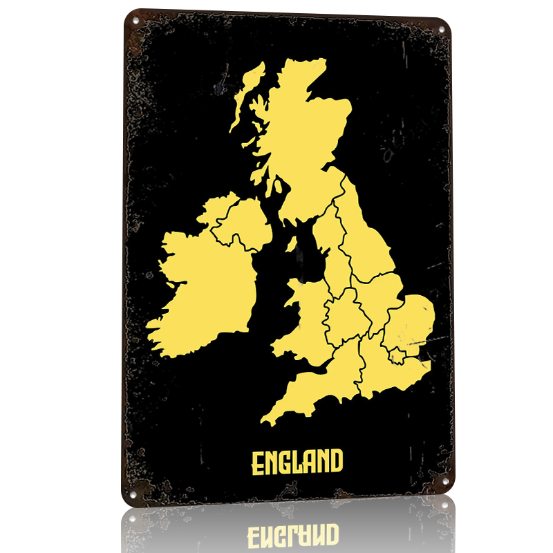 Map of England Printed Poster  - Custom Map Poster avaliação e preço