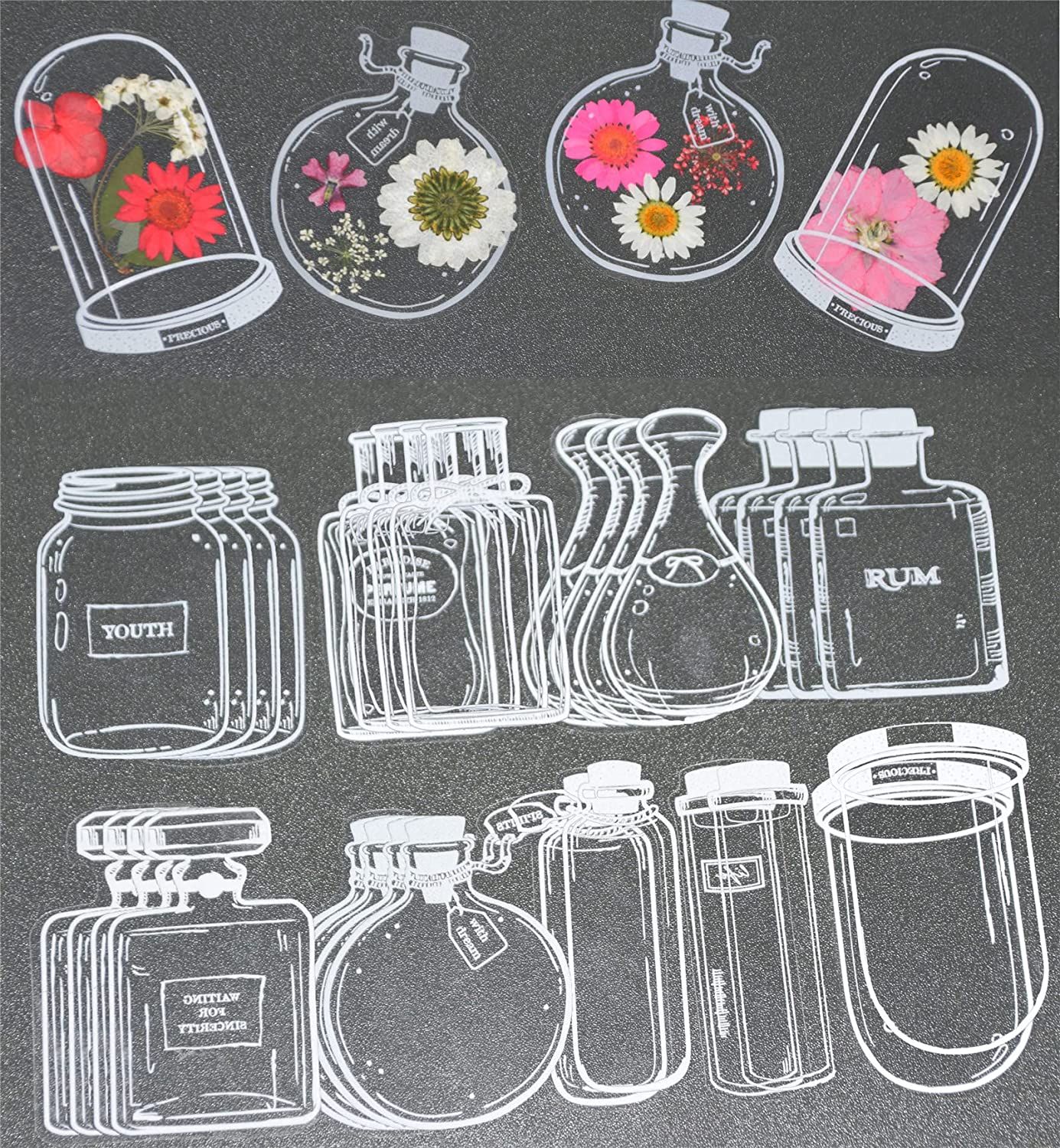 30Pcs Handmade DIY Transparent - Dried Flower Bookmark avaliação e preço