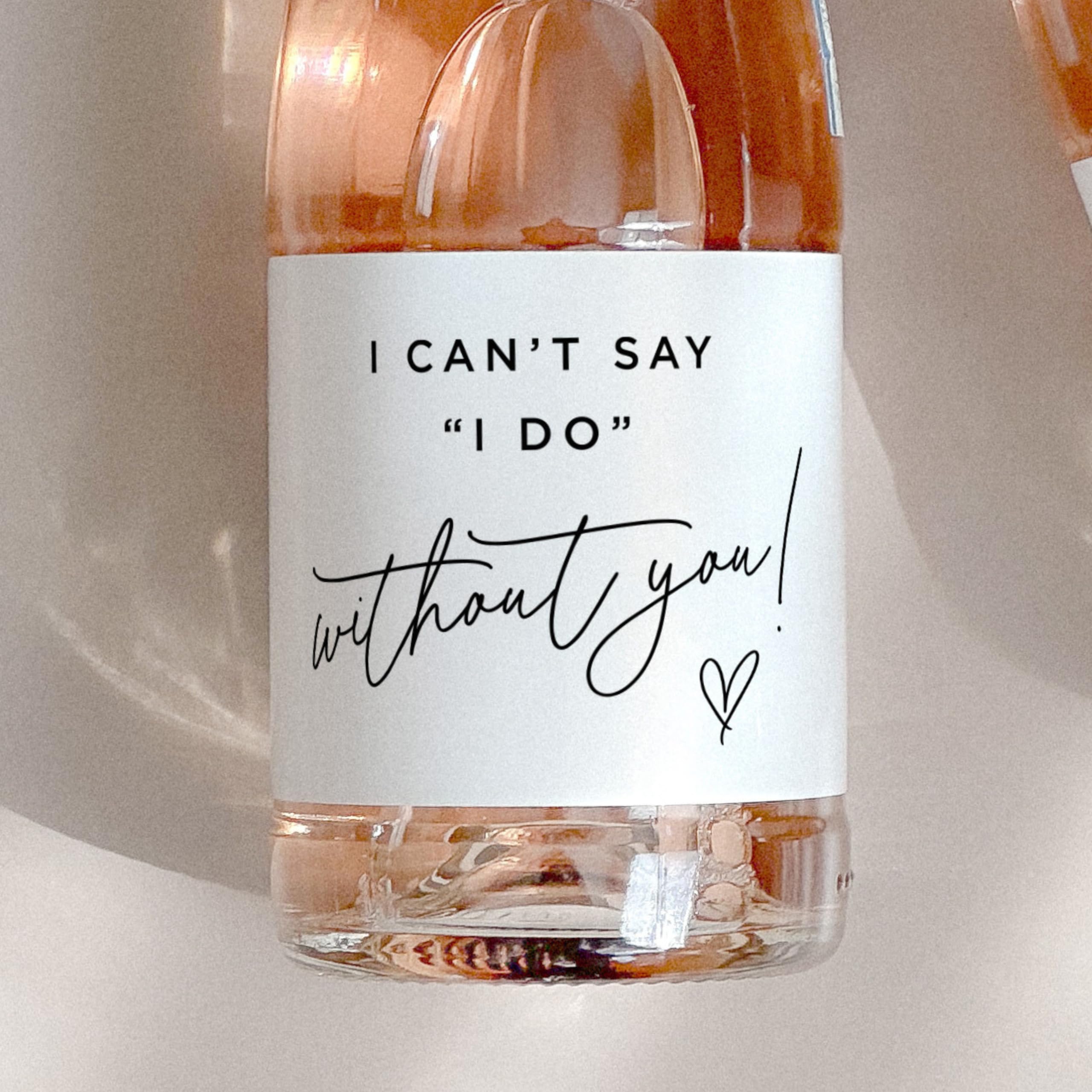 Bridesmaid Proposal Mini Champ - Personalised Candle Label avaliação e preço