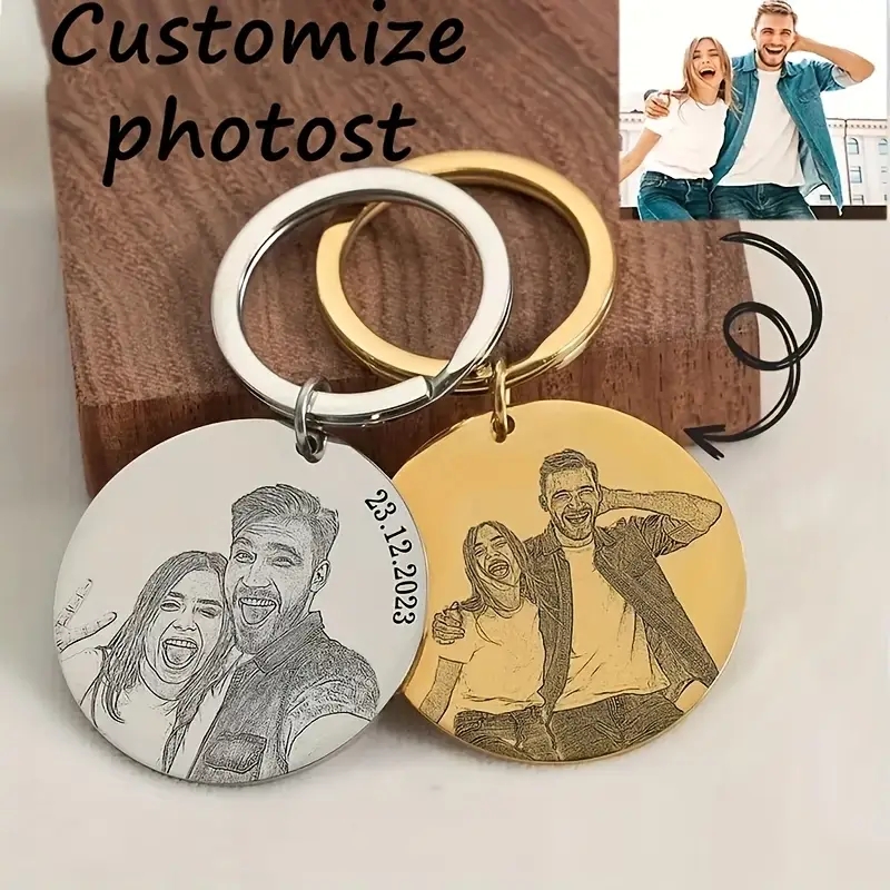 Personalized Engraved Portrait - Initial Ring Custom avaliação e preço