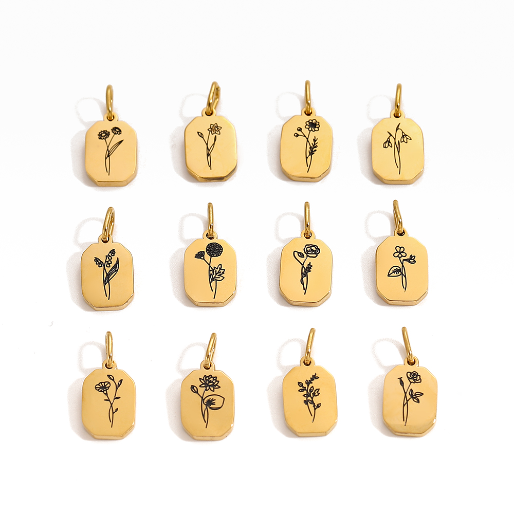 Chic Hot Sale Birth Month Crys - Birth Flower Necklace avaliação e preço