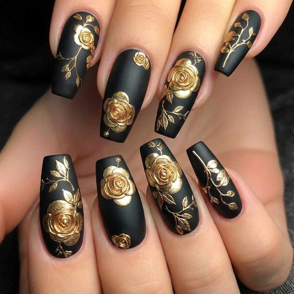 3D fake nails for women girls  - Pressed Flower Art avaliação e preço