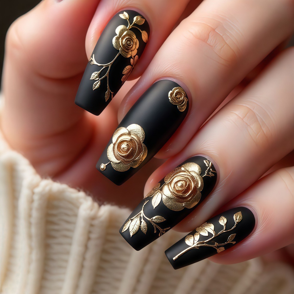 3D fake nails for women girls  - Pressed Flower Art avaliação e preço