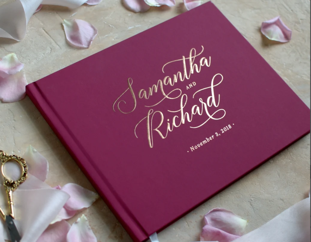 Custom Wedding Guest Book Pers - Custom Photo Book avaliação e preço