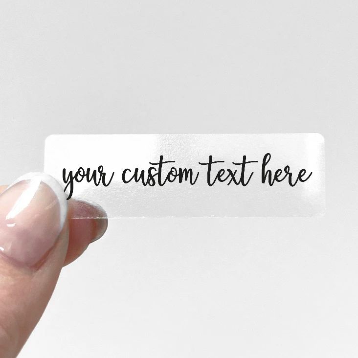 Custom Transparent Sticker Per - Personalised Candle Label avaliação e preço