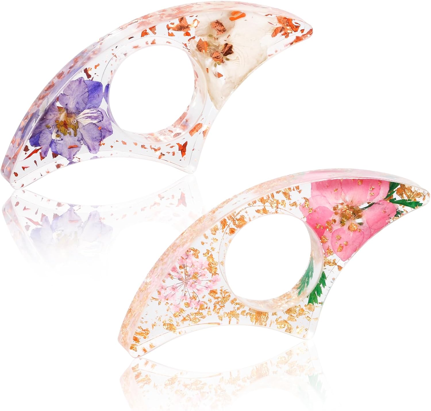 2PCS Thumb Book Page Holder, H - Dried Flower Bookmark avaliação e preço