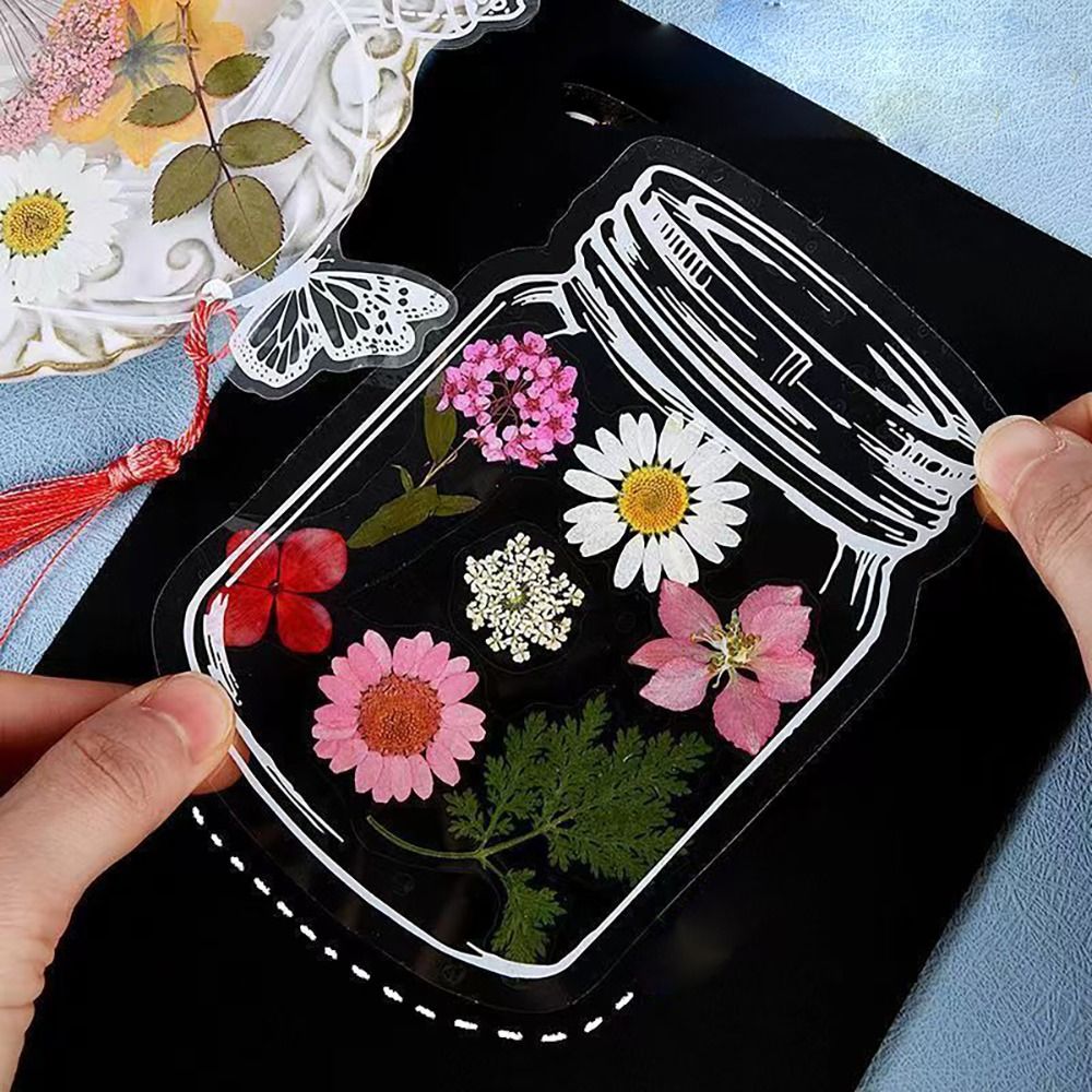 Glassware Shape Bookmarks Stic - Dried Flower Bookmark avaliação e preço