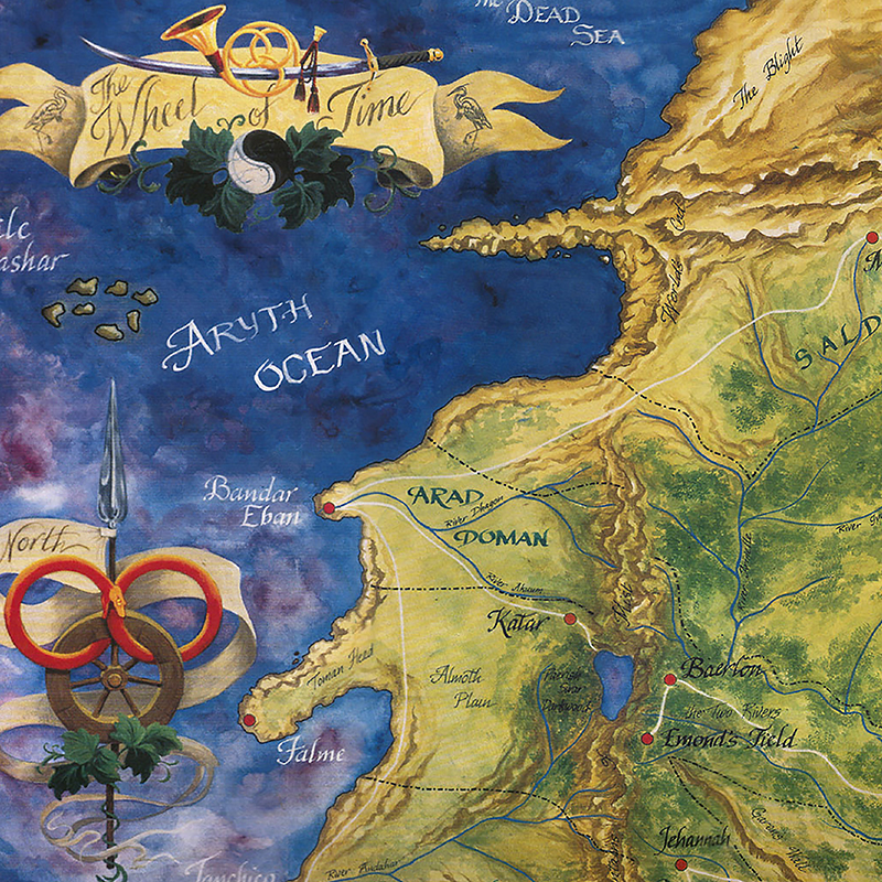 The Wheel of Time Map Poster P - Custom Star Map avaliação e preço