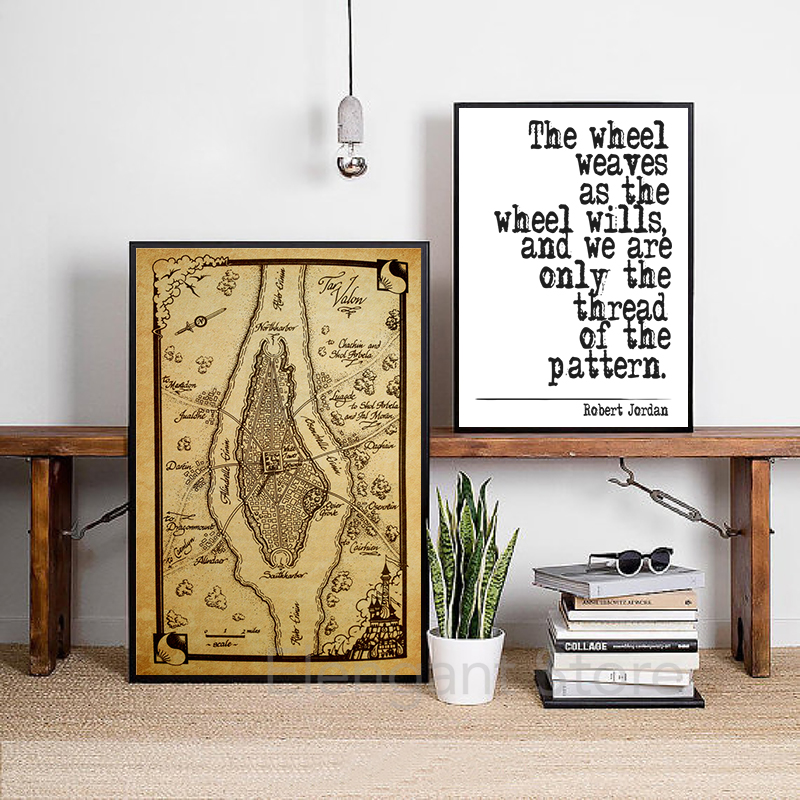 The Wheel of Time Map Poster P - Custom Star Map avaliação e preço
