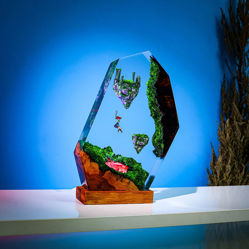 Resin Table Lamp Sky Island Mo - Custom Night Sky avaliação e preço
