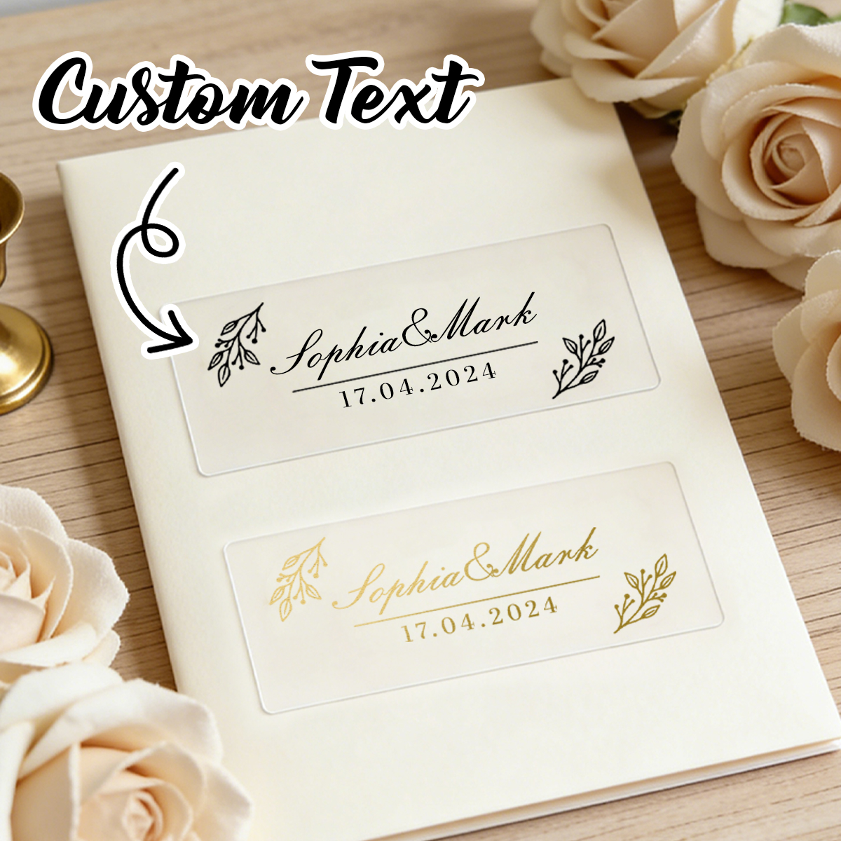 30-300Pcs Custom Wedding Stick - Personalised Candle Label avaliação e preço