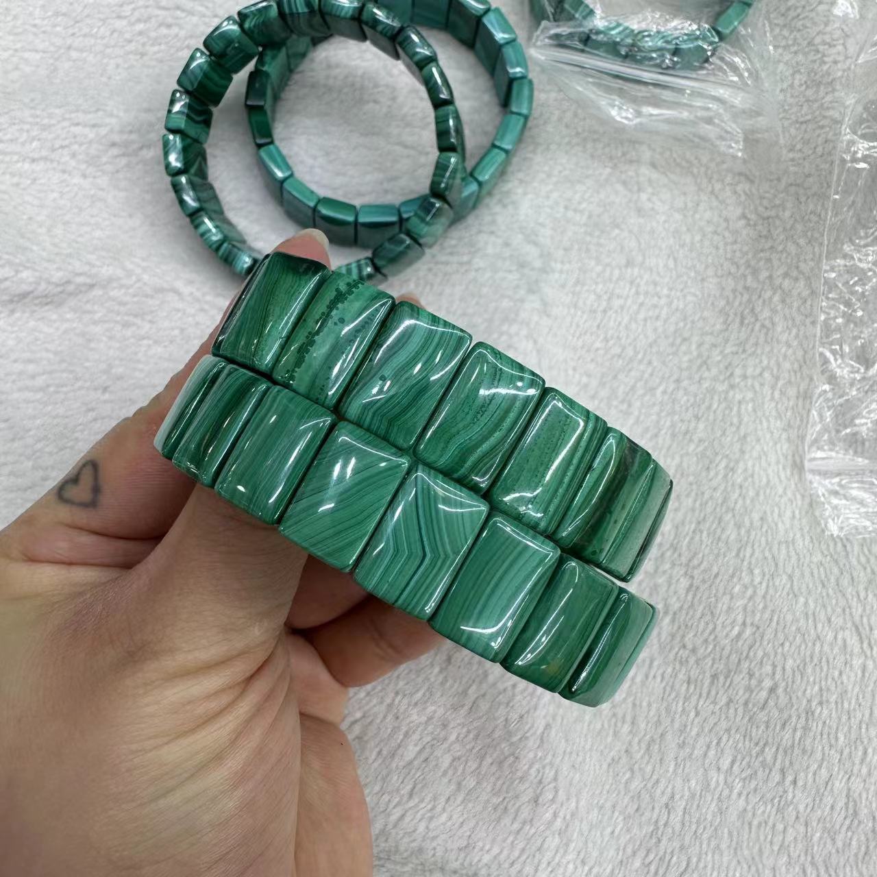 Genuine Natural Green Malachit - Coordinates Bracelet avaliação e preço