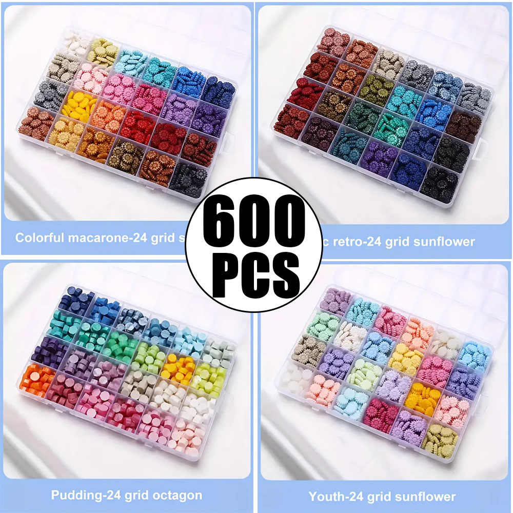600Pcs Box Sealing Wax Beads,  - Wax Seal Letter Kit avaliação e preço