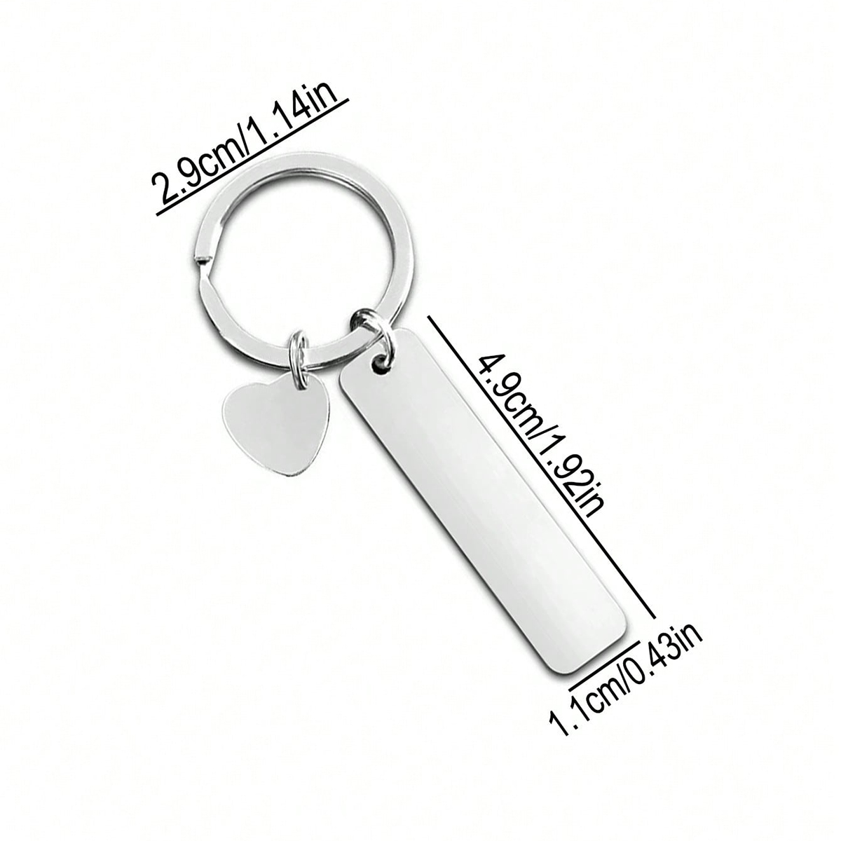 Custom Text Keychain Personali - Initial Ring Custom avaliação e preço