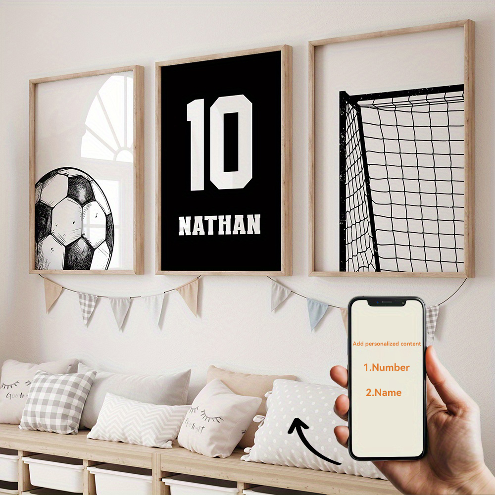 Custom Name and Number Soccer  - Personalized Name Box avaliação e preço