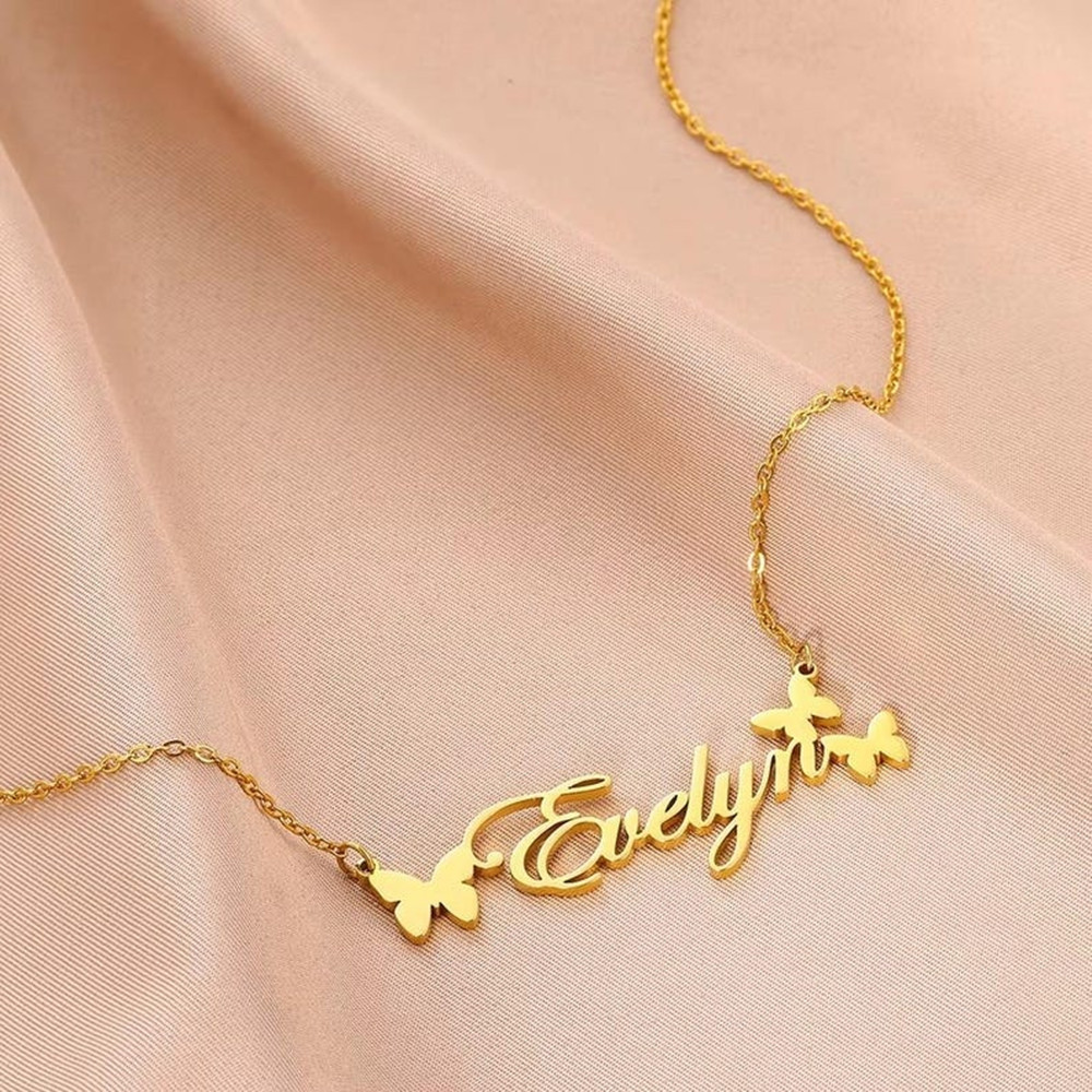 Custom Name Necklace Personali - Birth Flower Necklace avaliação e preço
