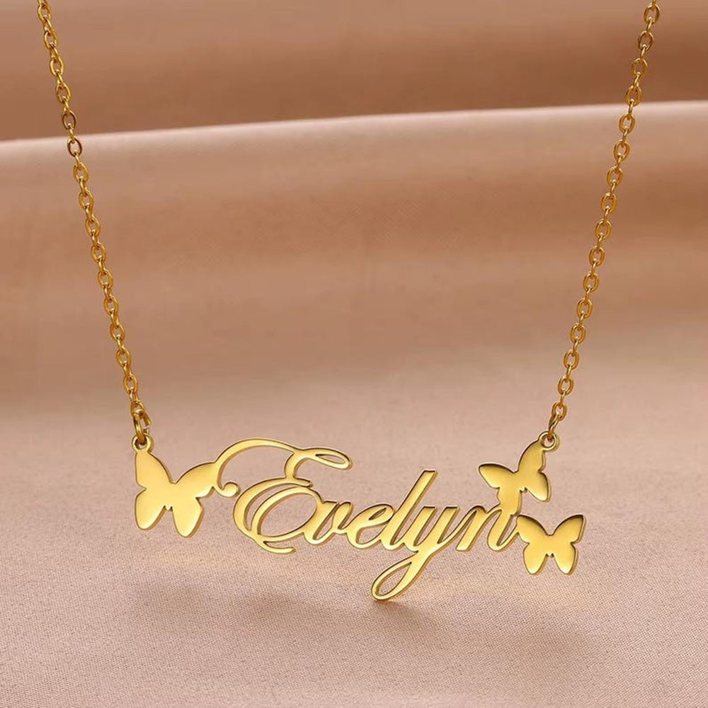 Custom Name Necklace Personali - Birth Flower Necklace avaliação e preço
