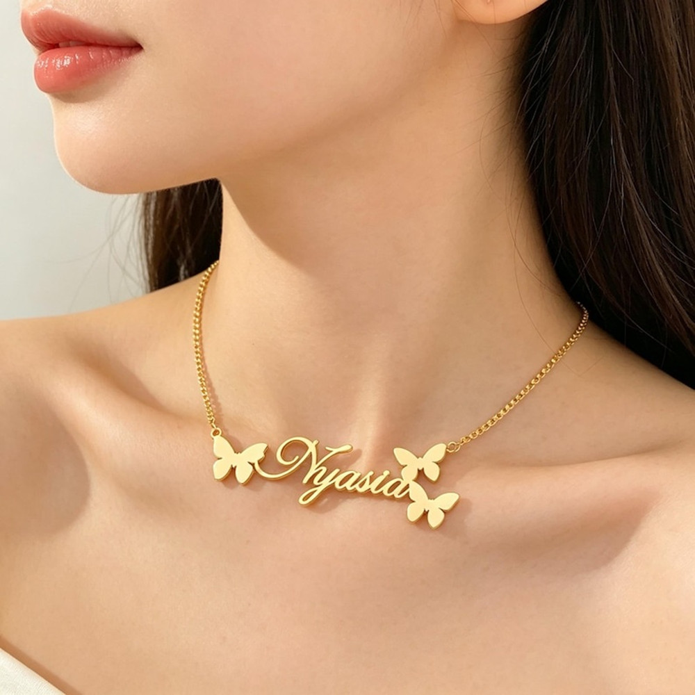 Custom Name Necklace Personali - Birth Flower Necklace avaliação e preço