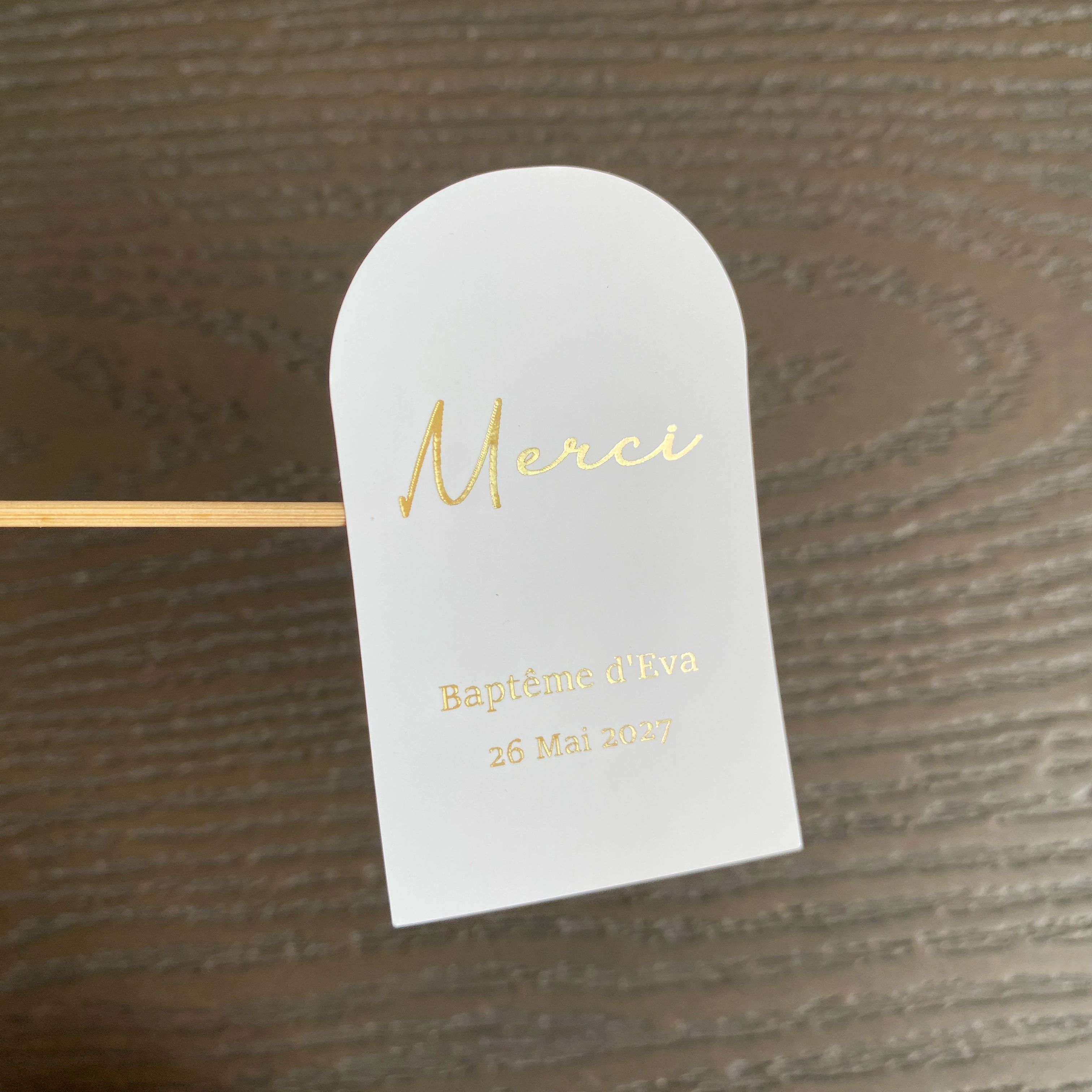 Custom Baptism Candle Merci Th - Personalised Candle Label avaliação e preço