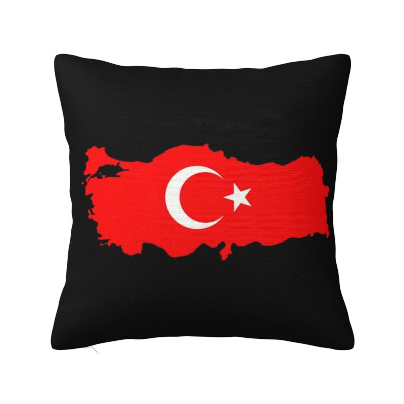 Custom Turkey Flag Map Pillow  - Custom Star Map avaliação e preço