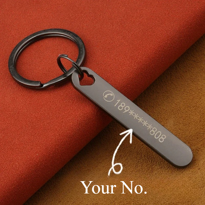 Custom Keychain with Free Engr - Initial Ring Custom avaliação e preço