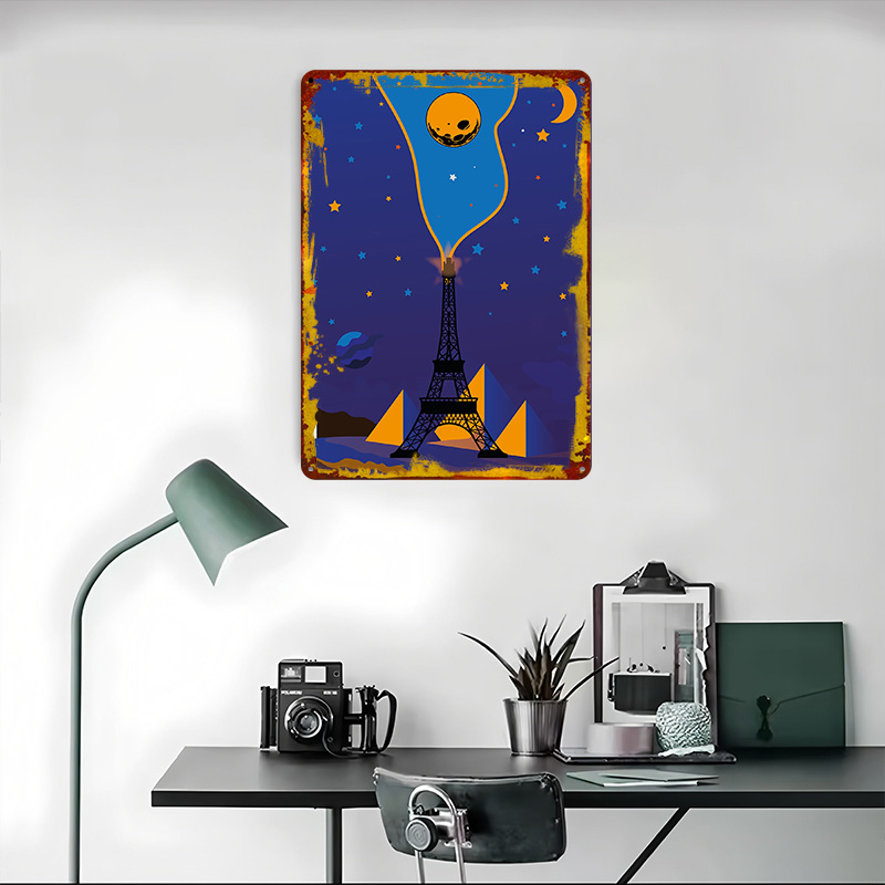 Eiffel Tower Night Sky Poster  - Custom Night Sky avaliação e preço