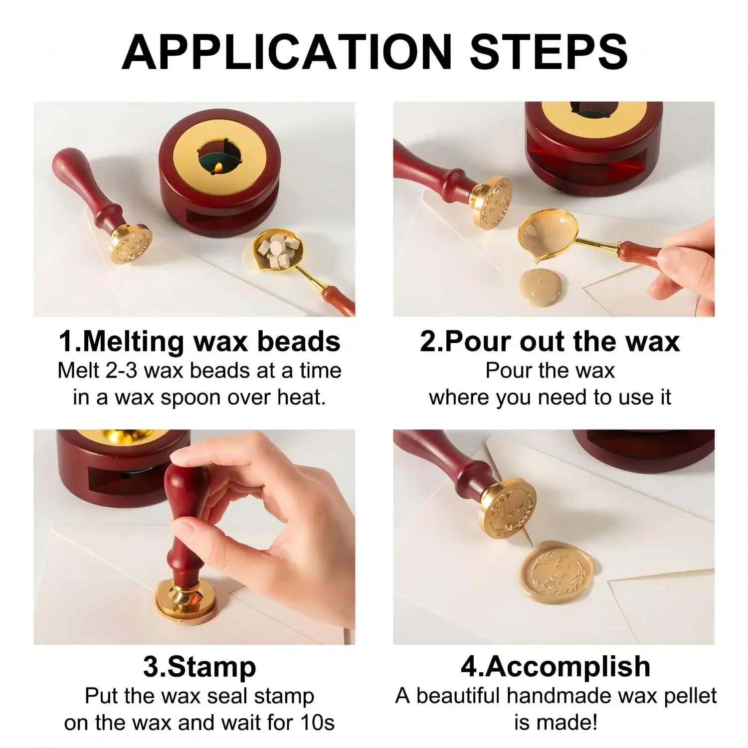 Custom Wax Seal Stamp Kit Doub - Wax Seal Letter Kit avaliação e preço