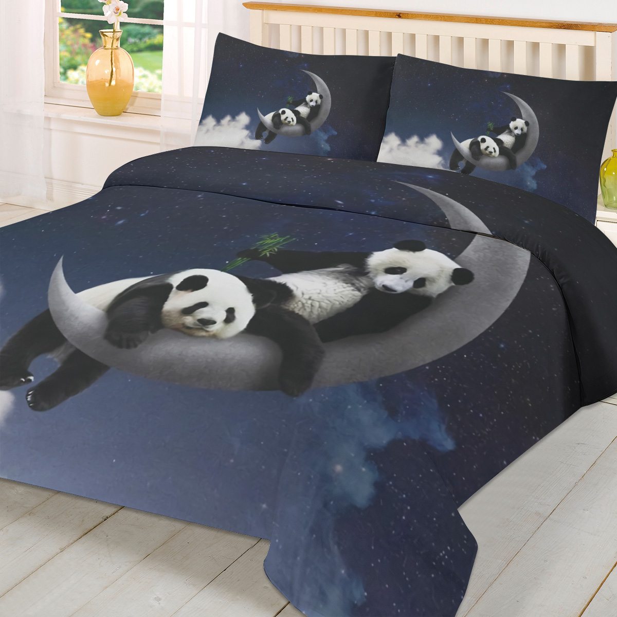 Moon Night Sky Panda Bamboo St - Custom Night Sky avaliação e preço
