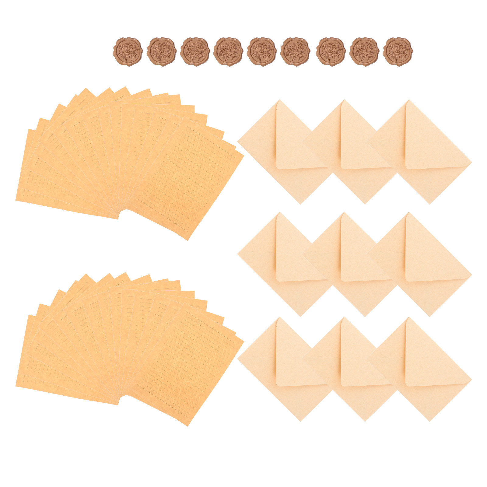 1Set Letter Writing Set Vintag - Wax Seal Letter Kit avaliação e preço