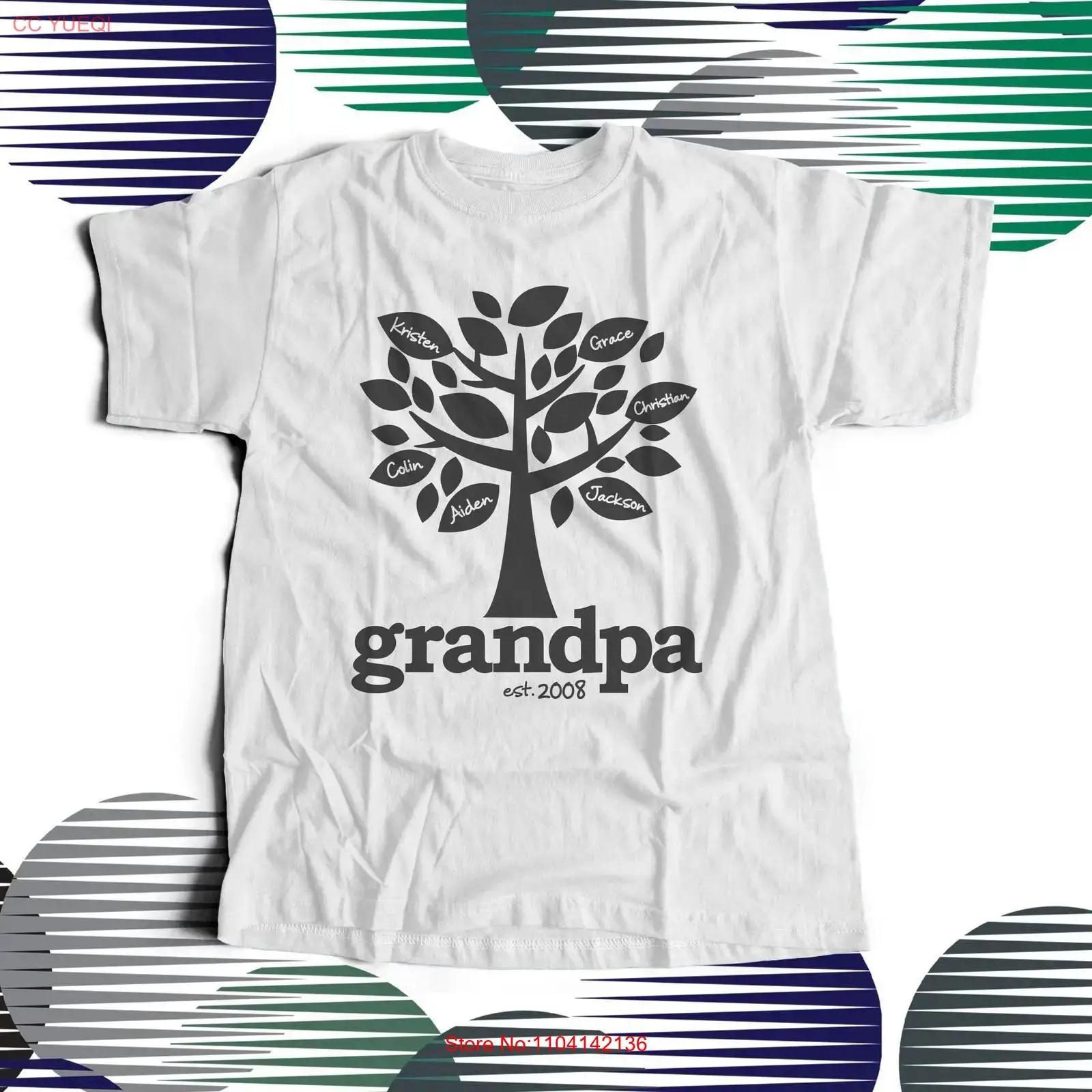 Grandpa shirt family tree esta - Family Tree Print avaliação e preço