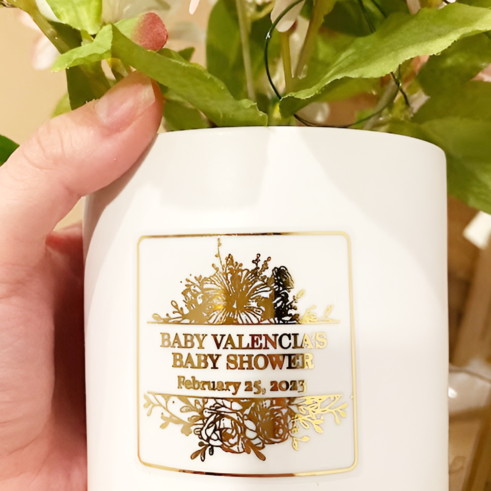 50 sheets Personalized Wedding - Personalised Candle Label avaliação e preço