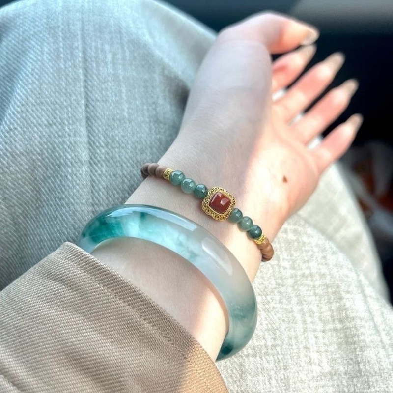 Natural jadeite bracelet ice g - Coordinates Bracelet avaliação e preço