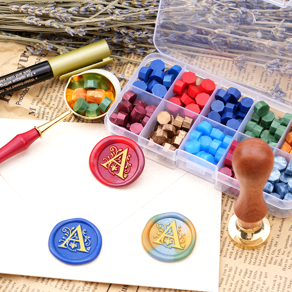 A-Z letter Wax Seal Stamp Kit  - Wax Seal Letter Kit avaliação e preço