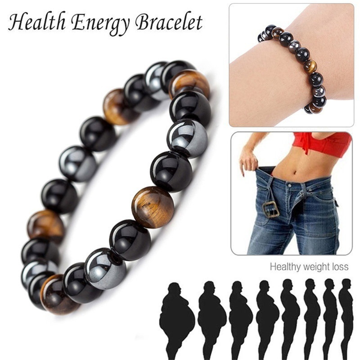 Man Bracelets Magnetic Hematit - Coordinates Bracelet avaliação e preço