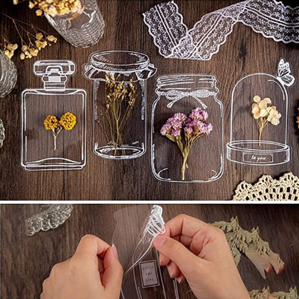 30Pcs Transparent Dried Flower - Dried Flower Bookmark avaliação e preço