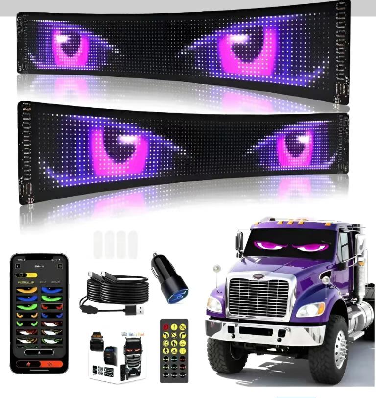 LED Display for Truck USB Scro - Custom Map Poster avaliação e preço