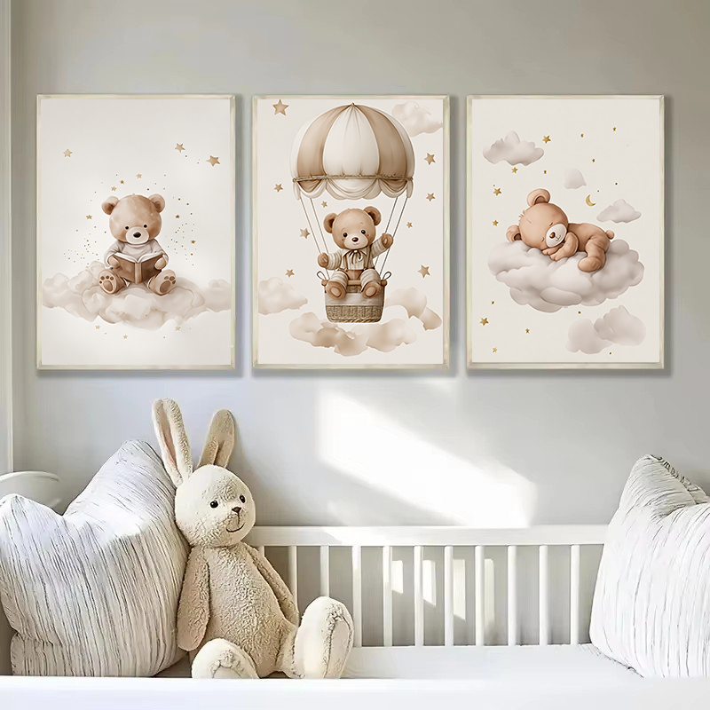 3pcs/set Bohemian Teddy Bear A - Personalized Name Box avaliação e preço