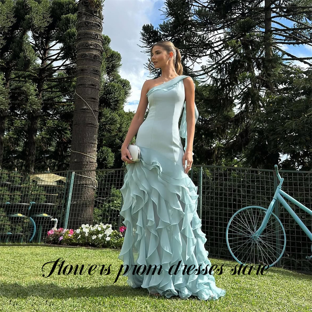 Flowers Sky Blue Party Dress L - Custom Night Sky avaliação e preço